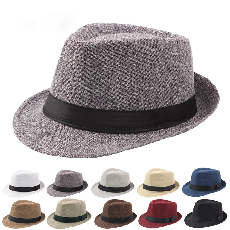 Sombrero tipo fedora unisex de verano